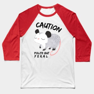Polite But Feral Possum Baseball T-Shirt